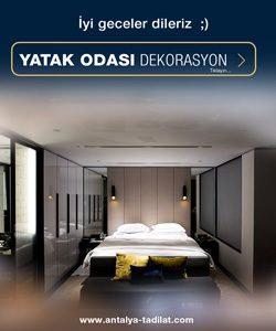 Antalya yatak odası dekorasyonu